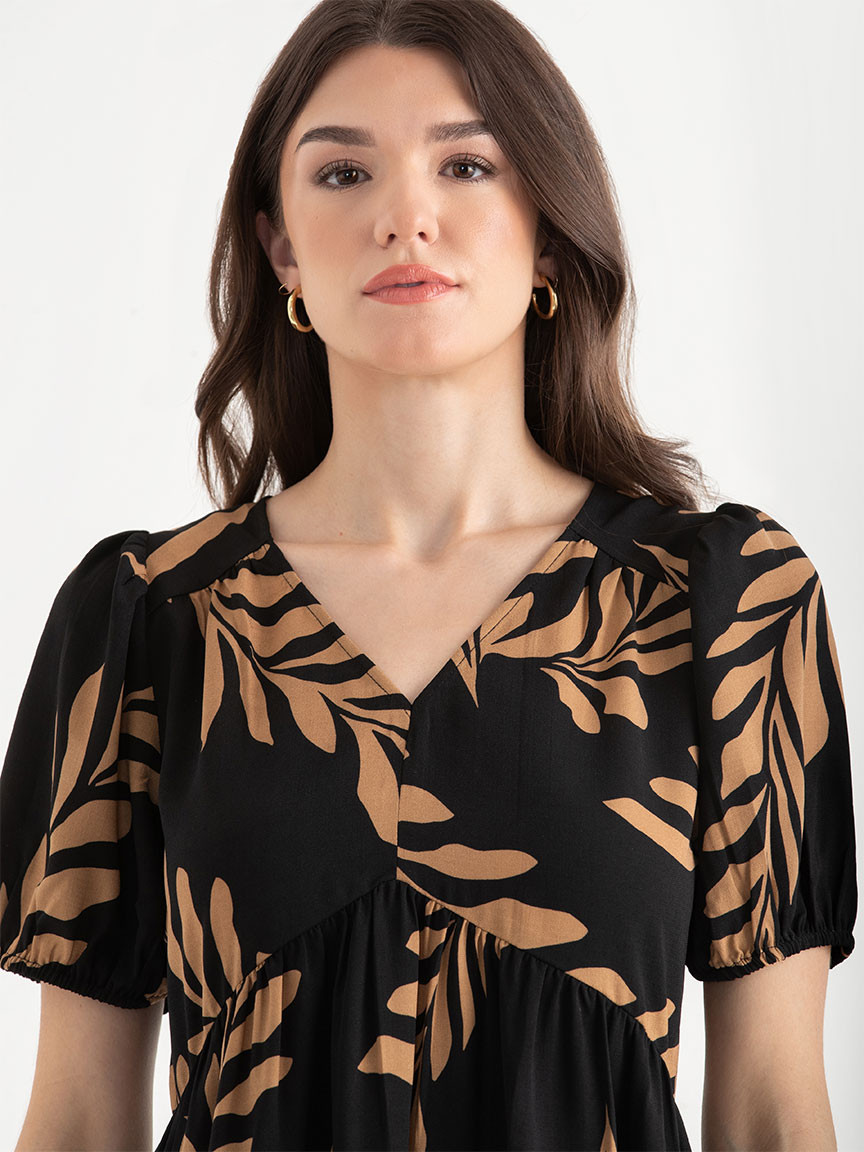 Airflow Puff Sleeve Midi Dress