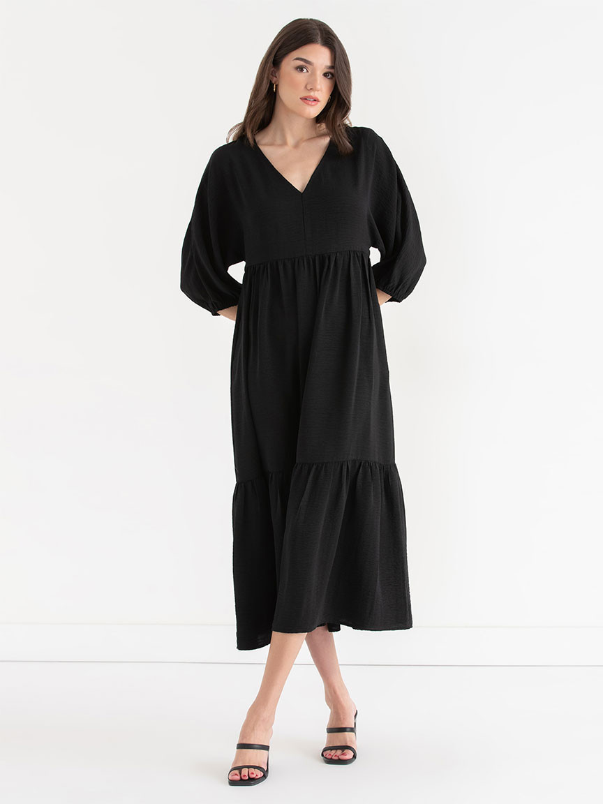 Airflow Elbow Sleeve Maxi Dress
