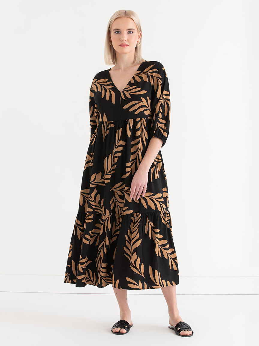 Airflow Elbow Sleeve Maxi Dress