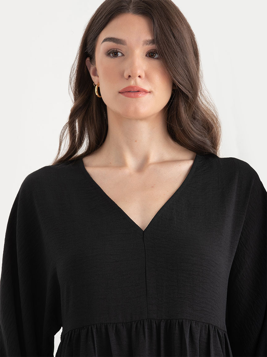 Airflow Elbow Sleeve Maxi Dress