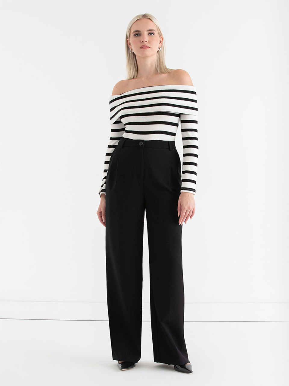 Off The Shoulder Hacci Top