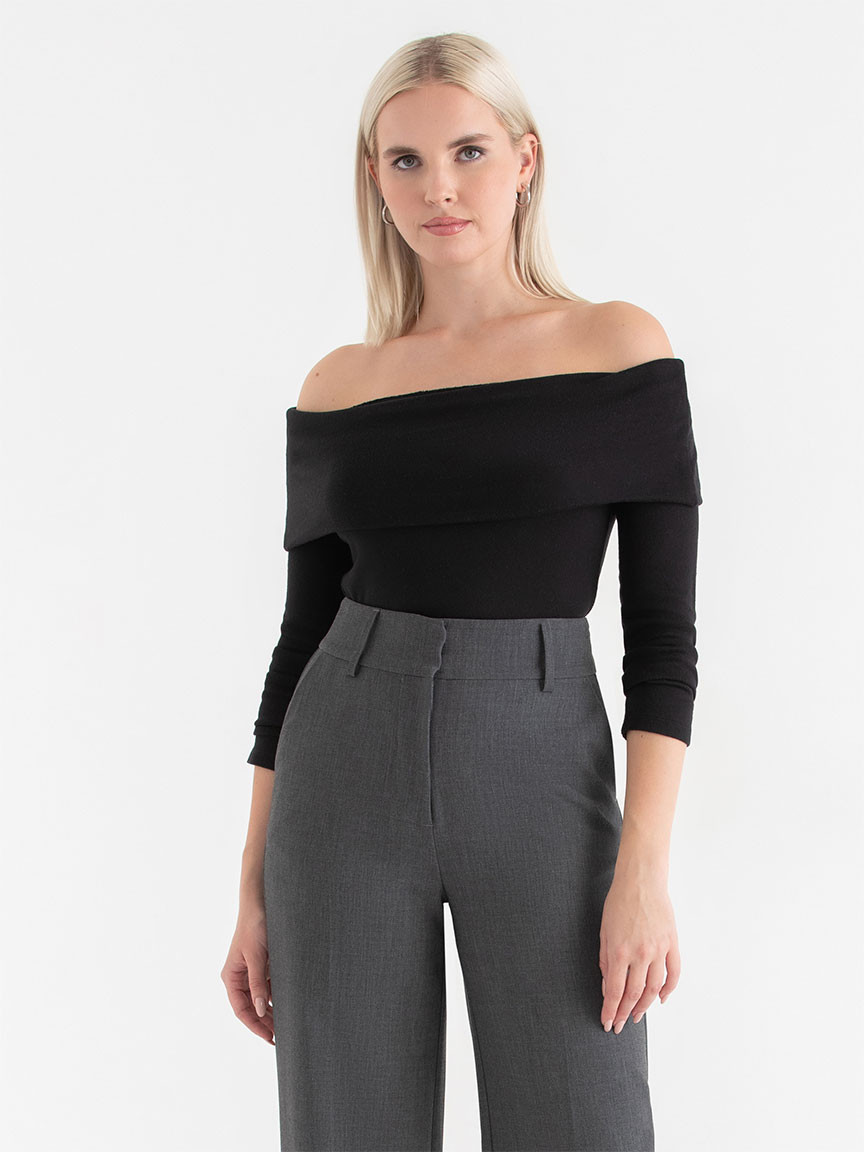 Off The Shoulder Hacci Top