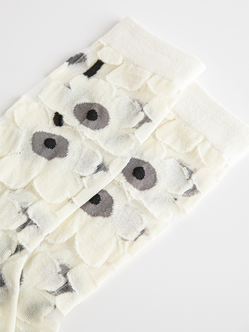 Sheer Floral Socks