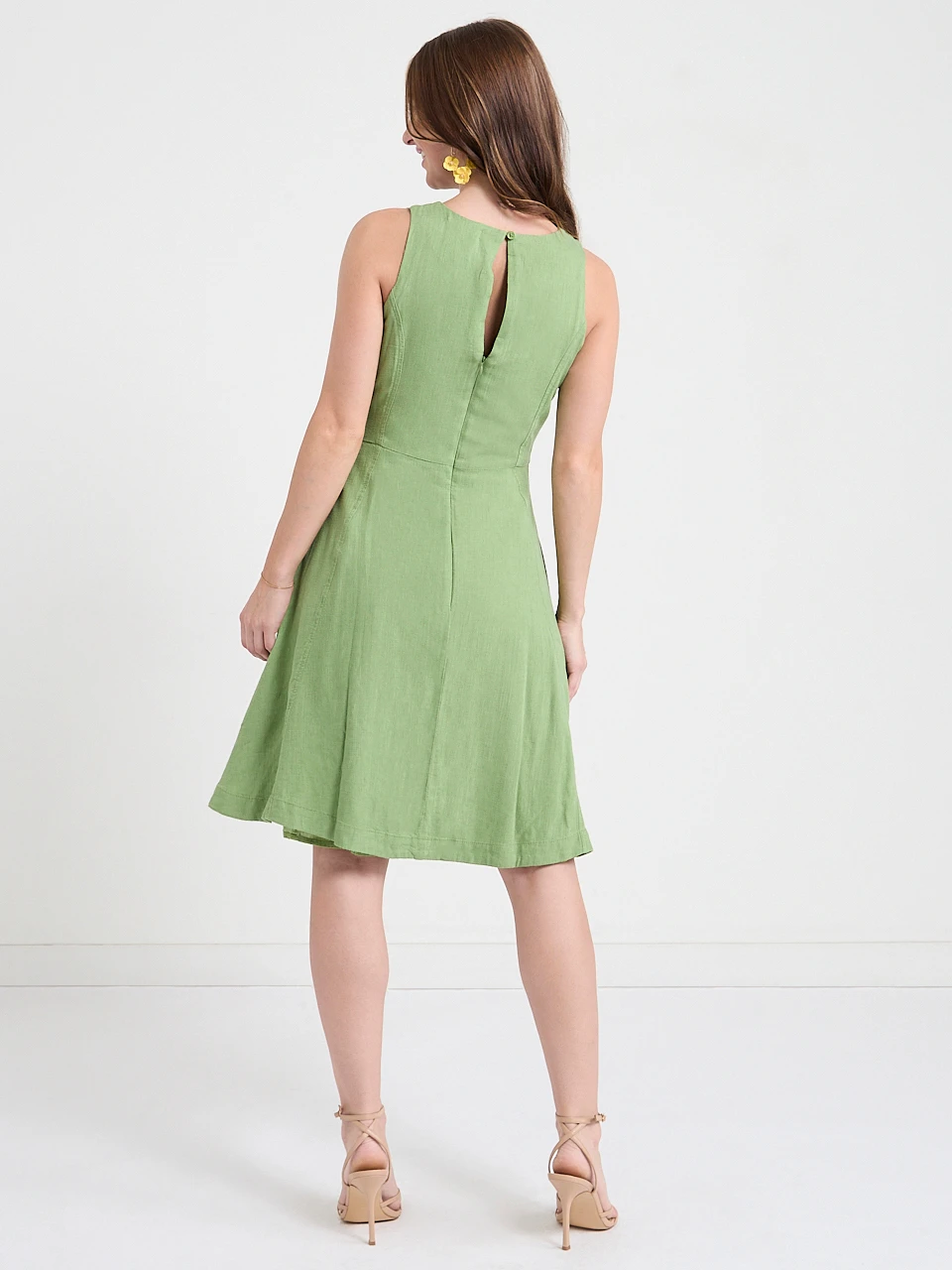 Linen Blend Dress