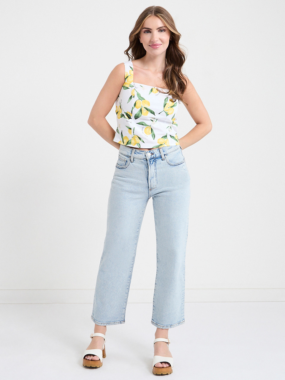 Square Neck Poplin Tank
