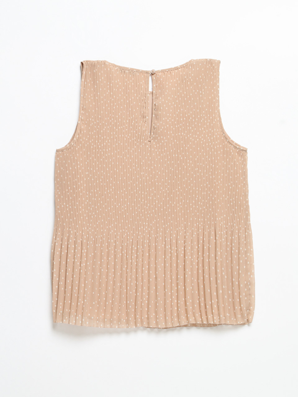 Release Print Sleeveless Blouse in Doeskin Dot