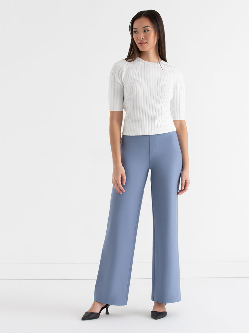 Paulie Trouser in Luxe Ponte in Fiery Red