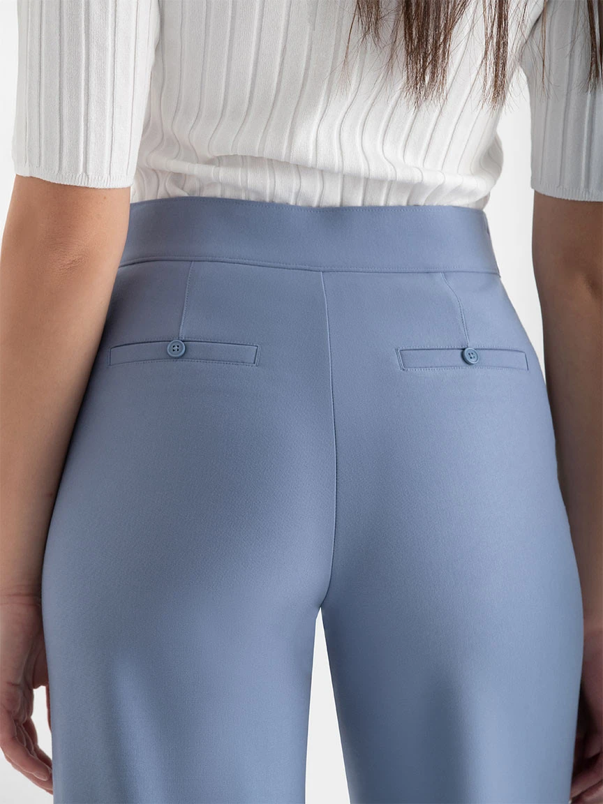 Paulie Trouser in Luxe Ponte in Fiery Red