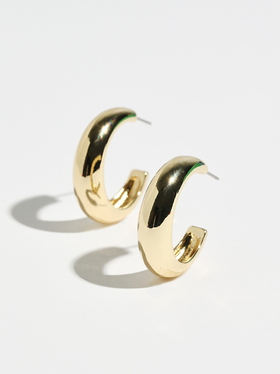 14K Gold Plated Hoop Earrings