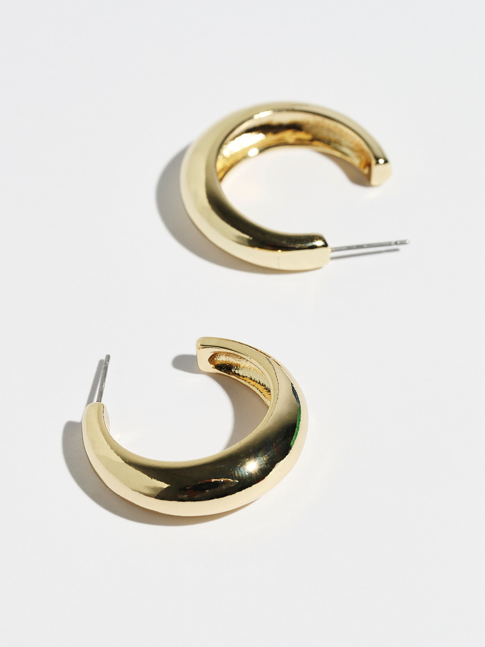 14K Gold Plated Hoop Earrings