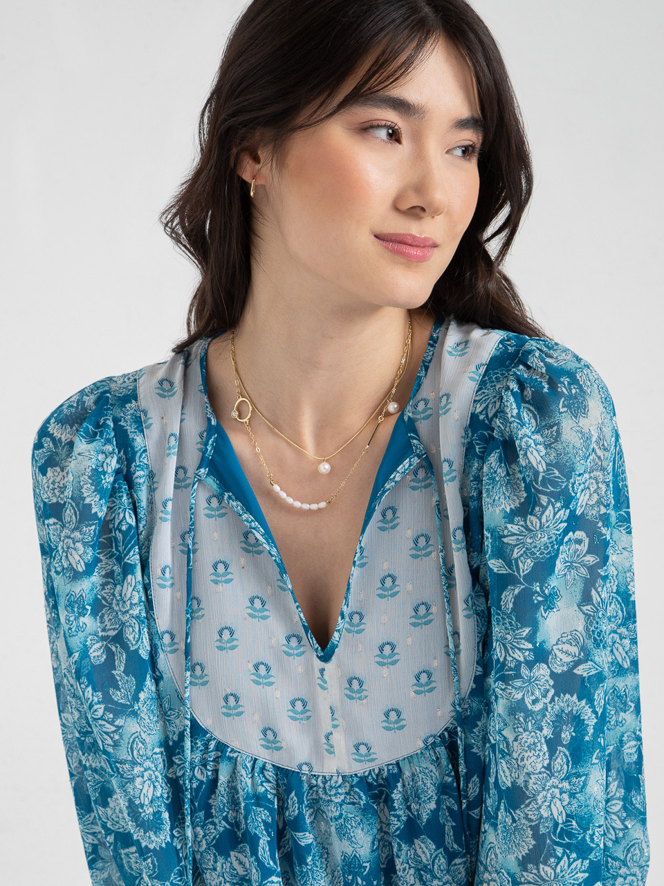 Double Strand Pearl Necklace