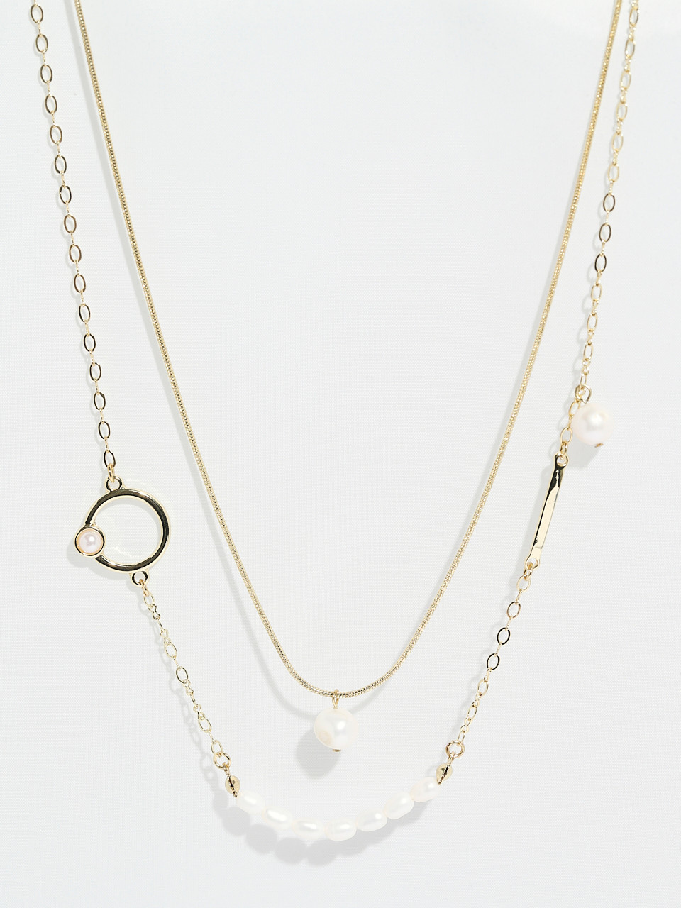 Double Strand Pearl Necklace