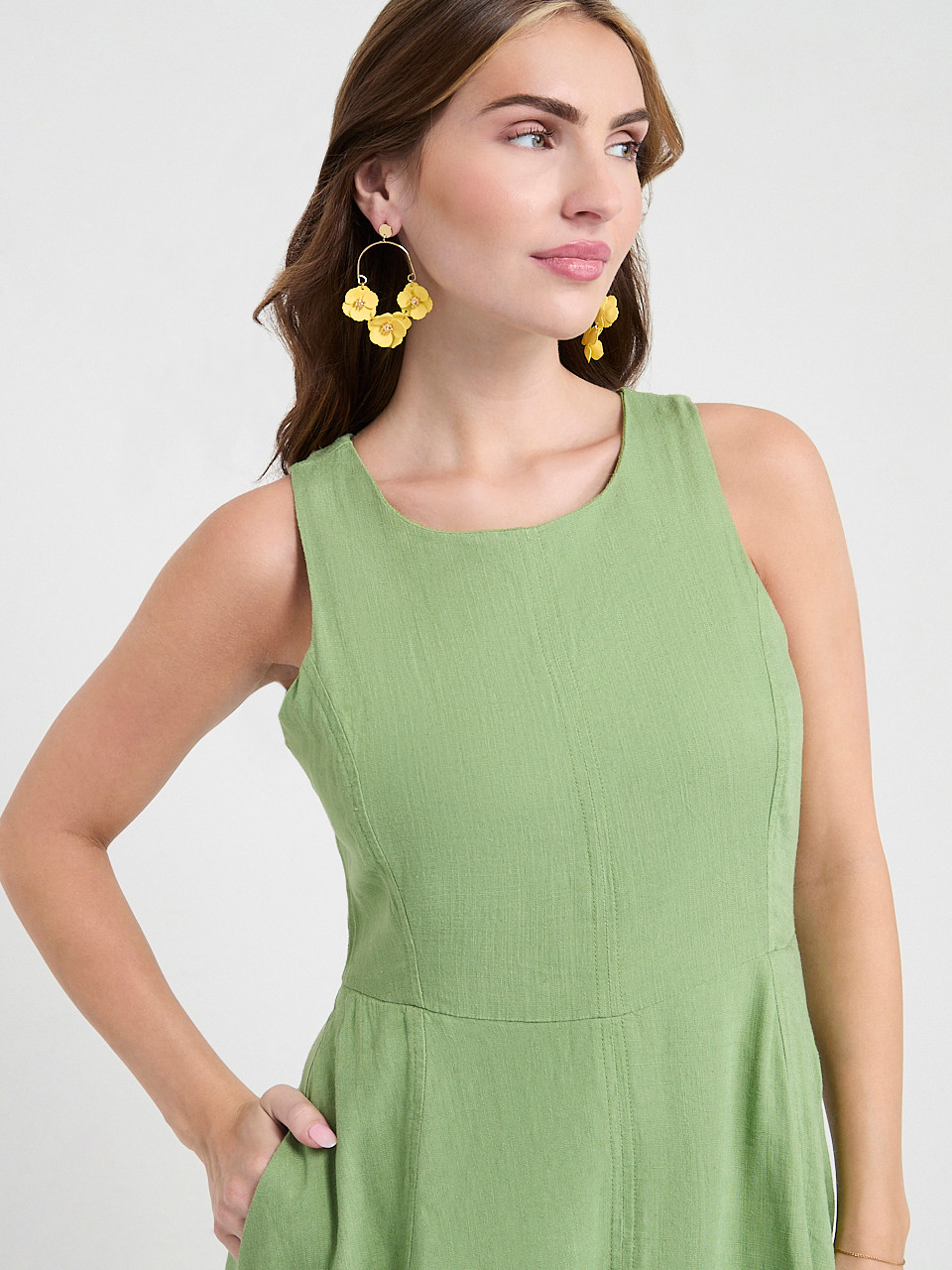 Floral Trio Dangle Earrings