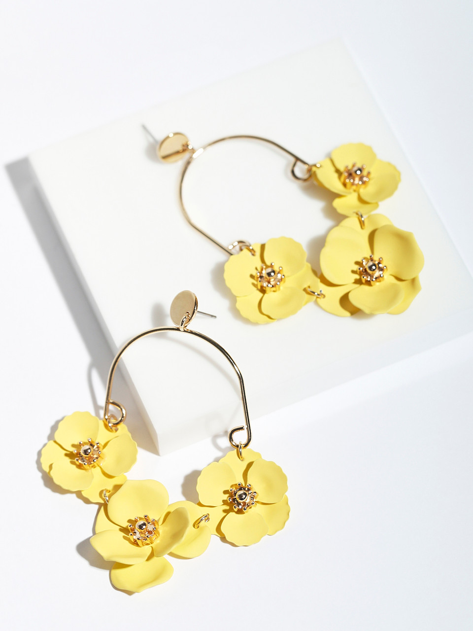 Floral Trio Dangle Earrings