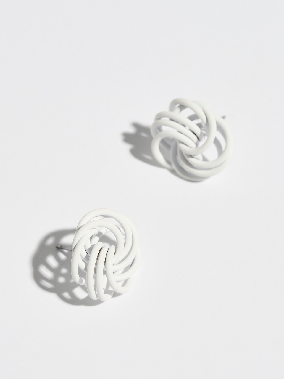 Matte Spiral Earrings