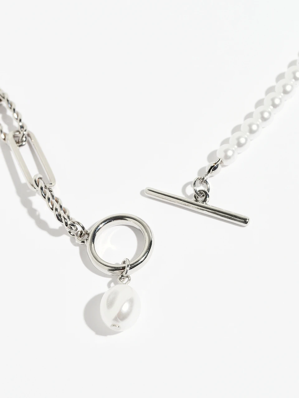 Pearl Ball Chain Necklace