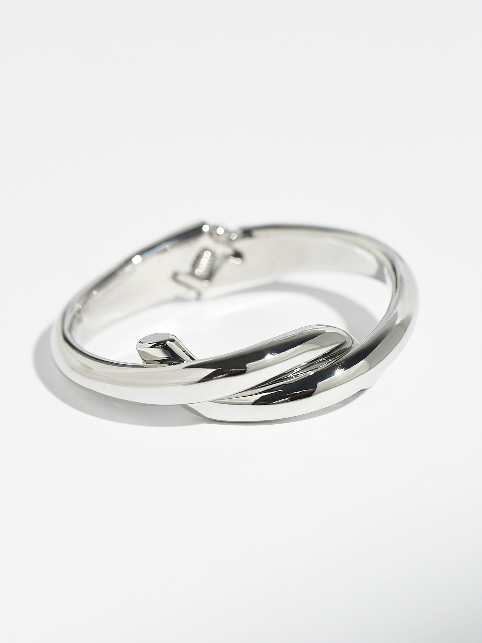 Silver Gold Plated Knot Bangle Bracelet