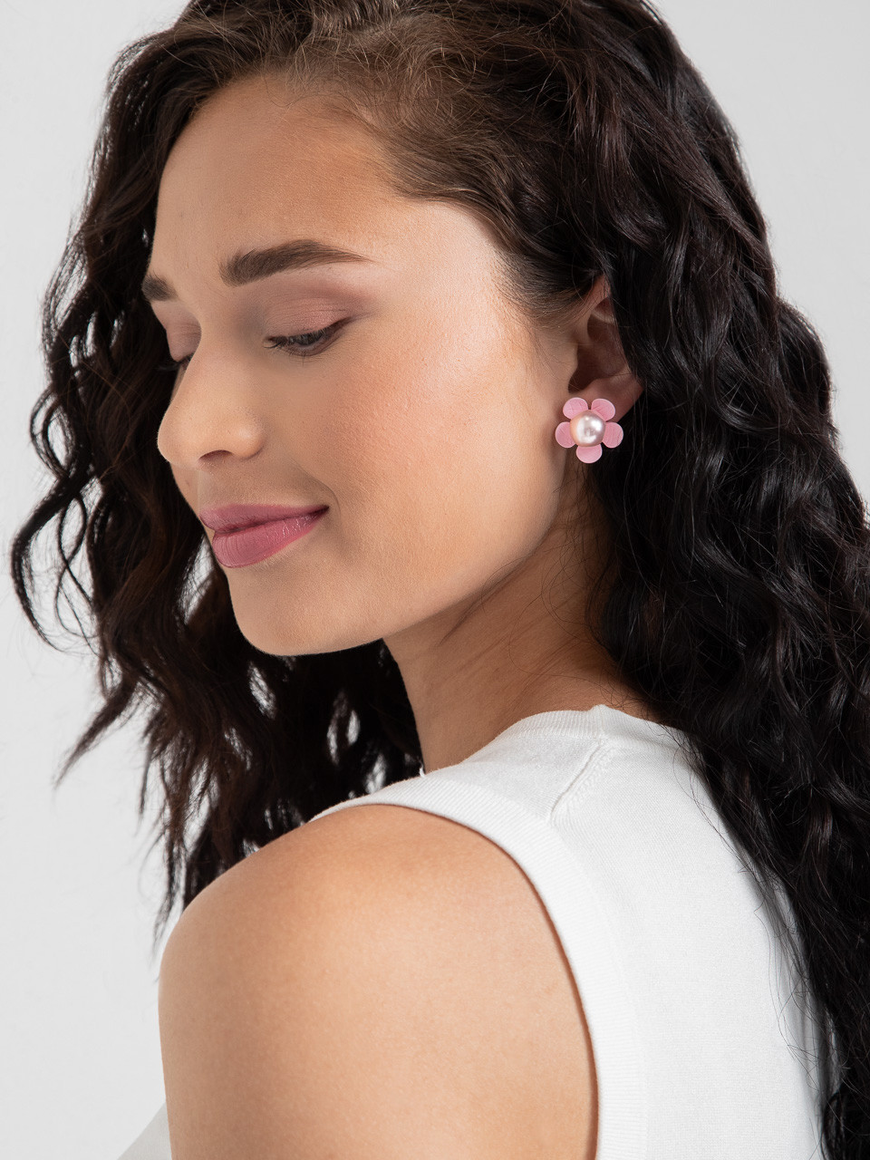 Flower Pearl Earrings