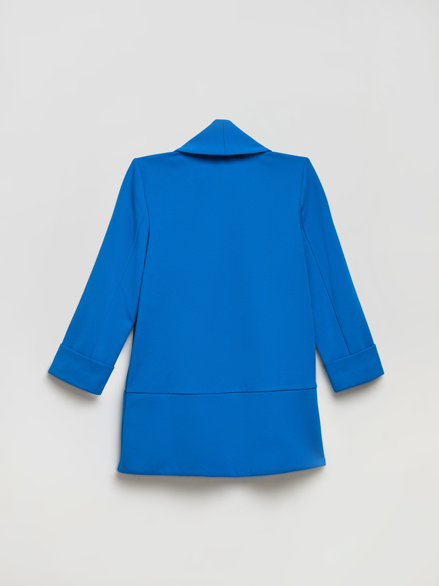 York Shawl Collared Blazer in Directoire Blue
