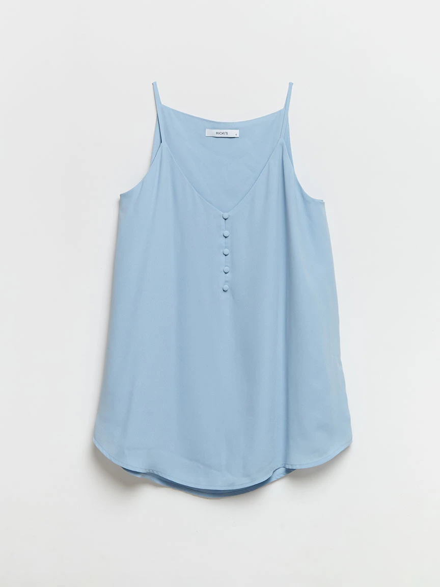 Strappy V-Neck Tank in Kentucky Blue