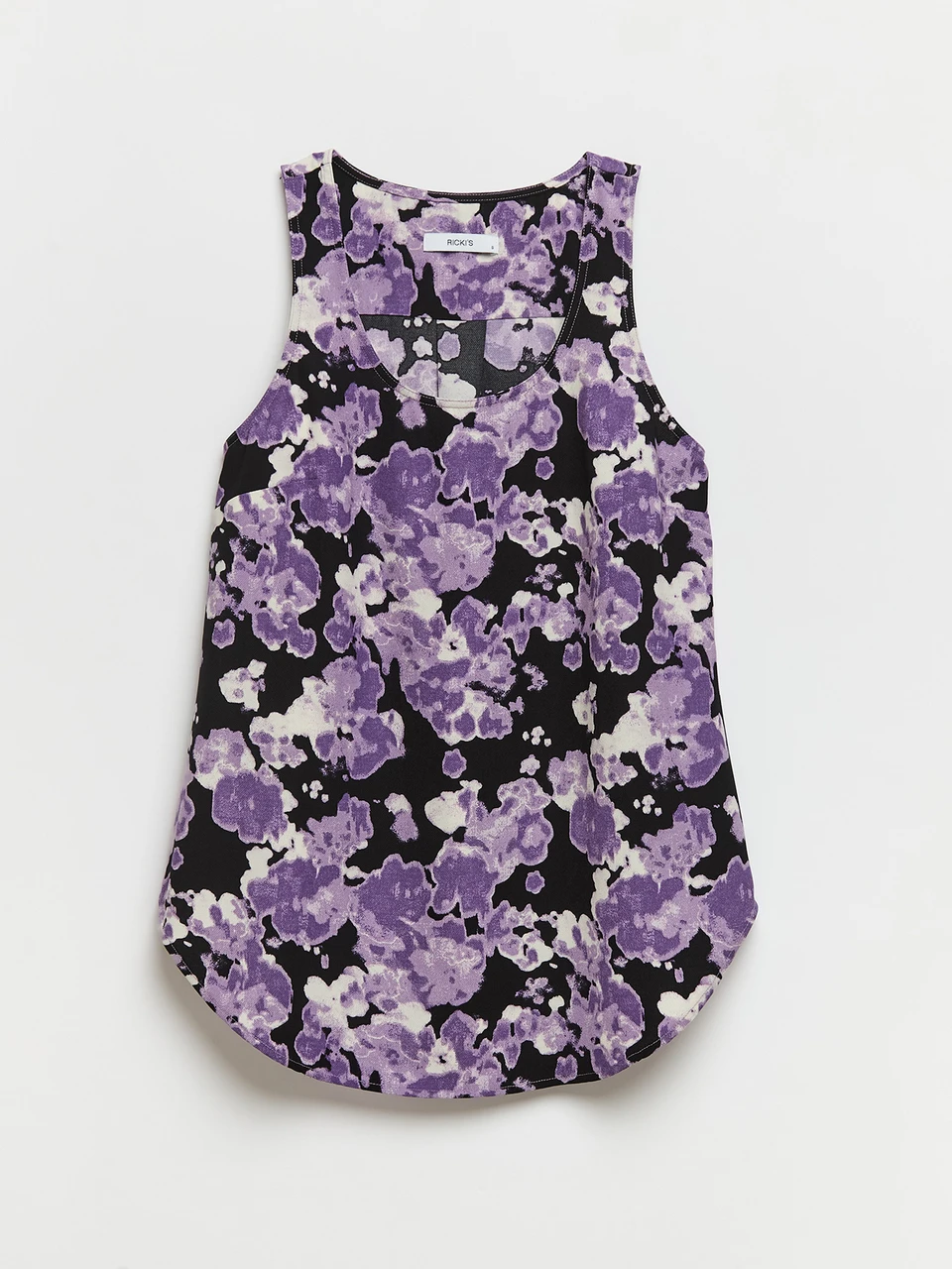Lyla Essential Textured Tank in Purple Floral