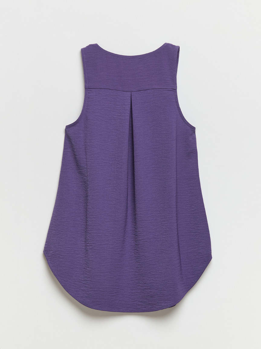Lyla Essential Textured Tank in Imperial Palace