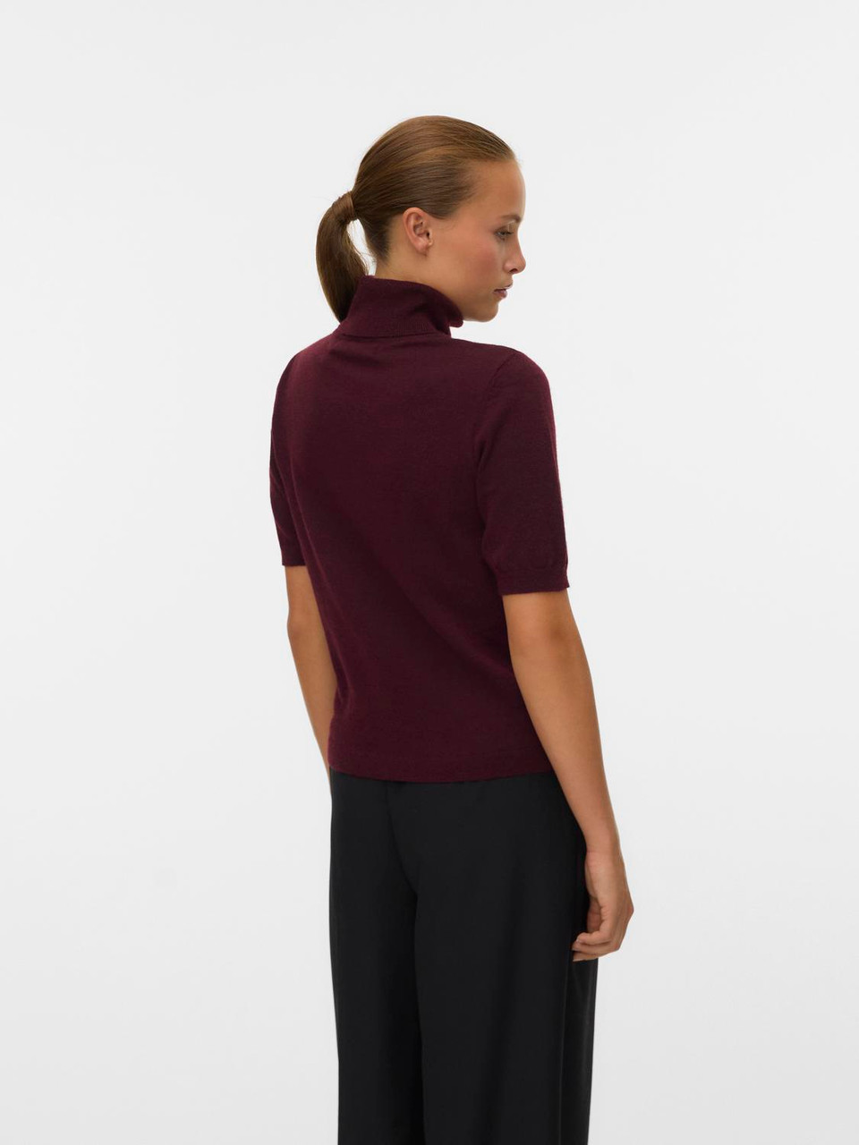 Vero Moda Marina Half-Sleeve Roll Neck Pullover