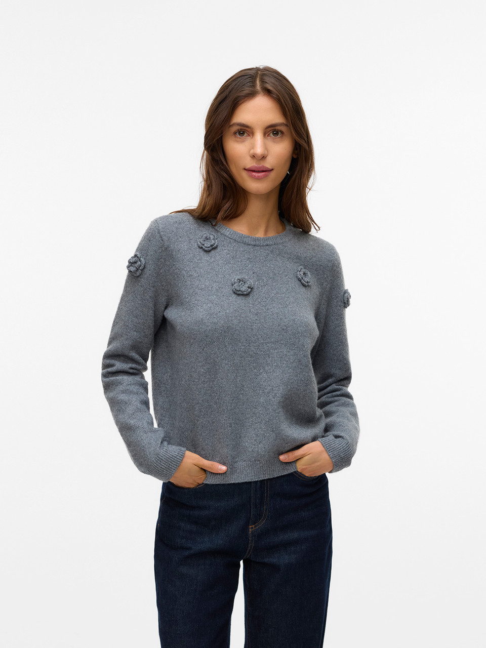Vero Moda Rose Long Sleeve O-Neck Pullover