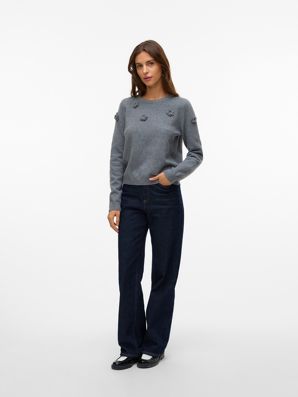 Vero Moda Rose Long Sleeve O-Neck Pullover