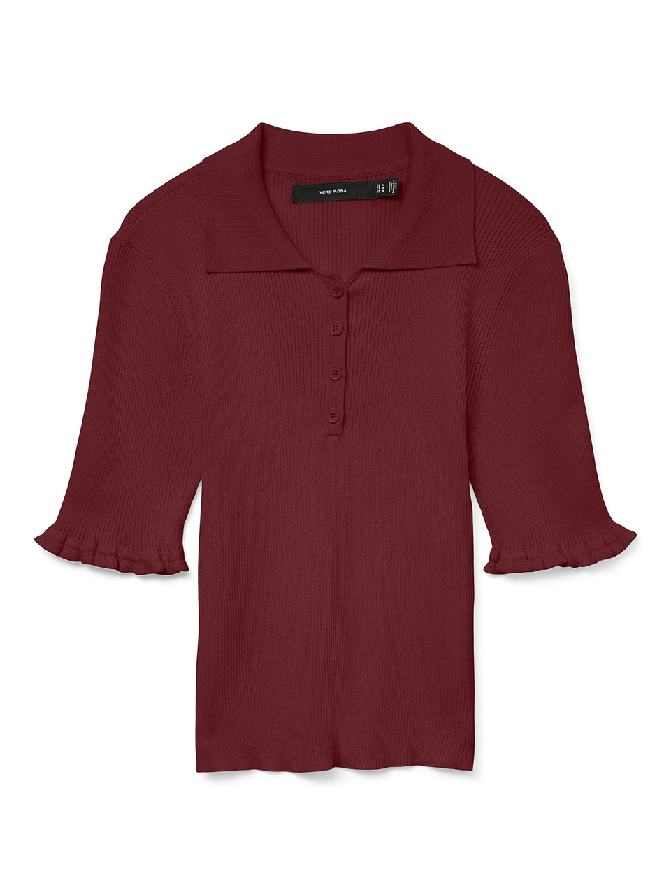 Vero Moda Wonder Polo Pullover with Half Sleeves