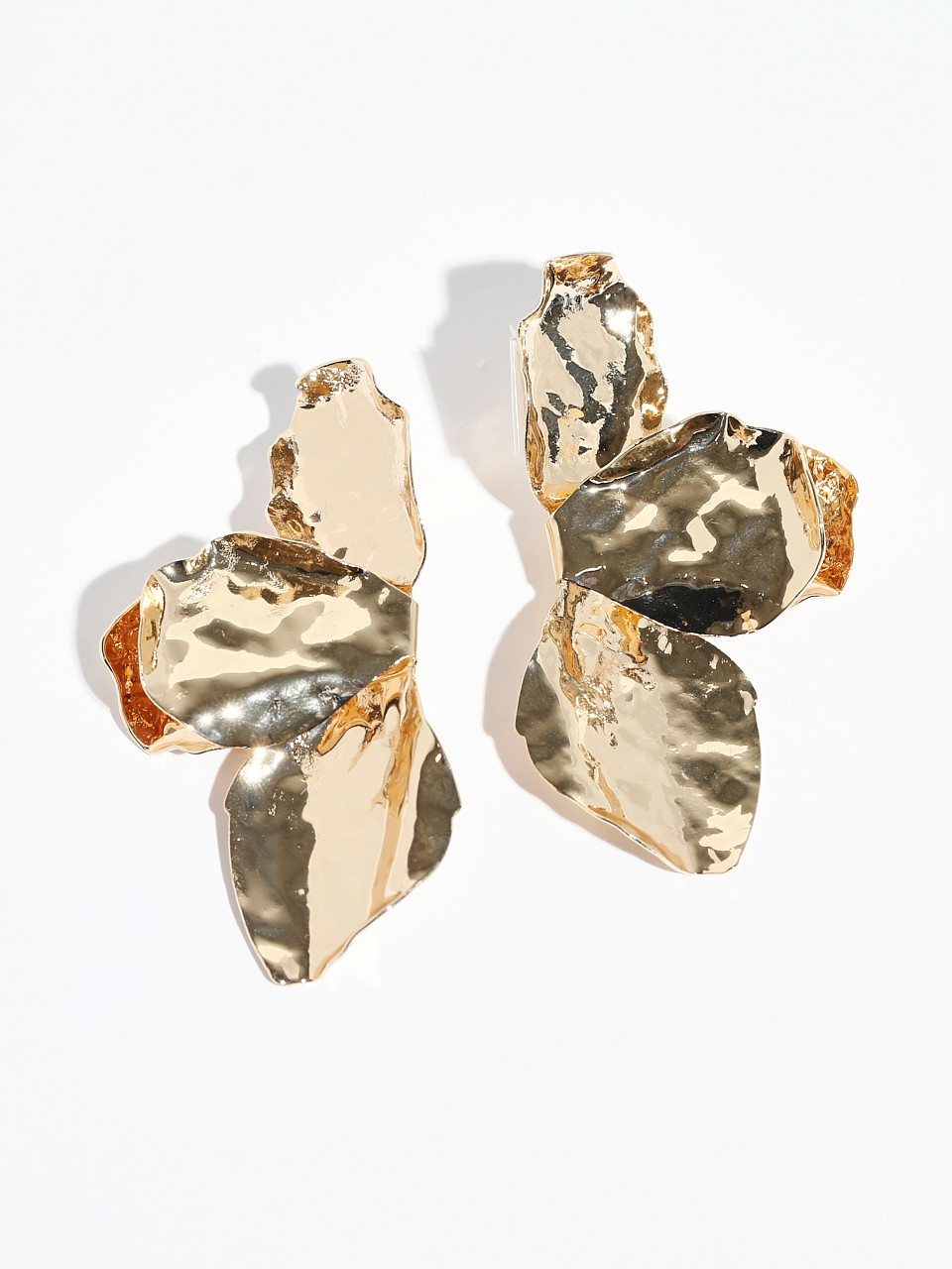 Gold Floral Earrings