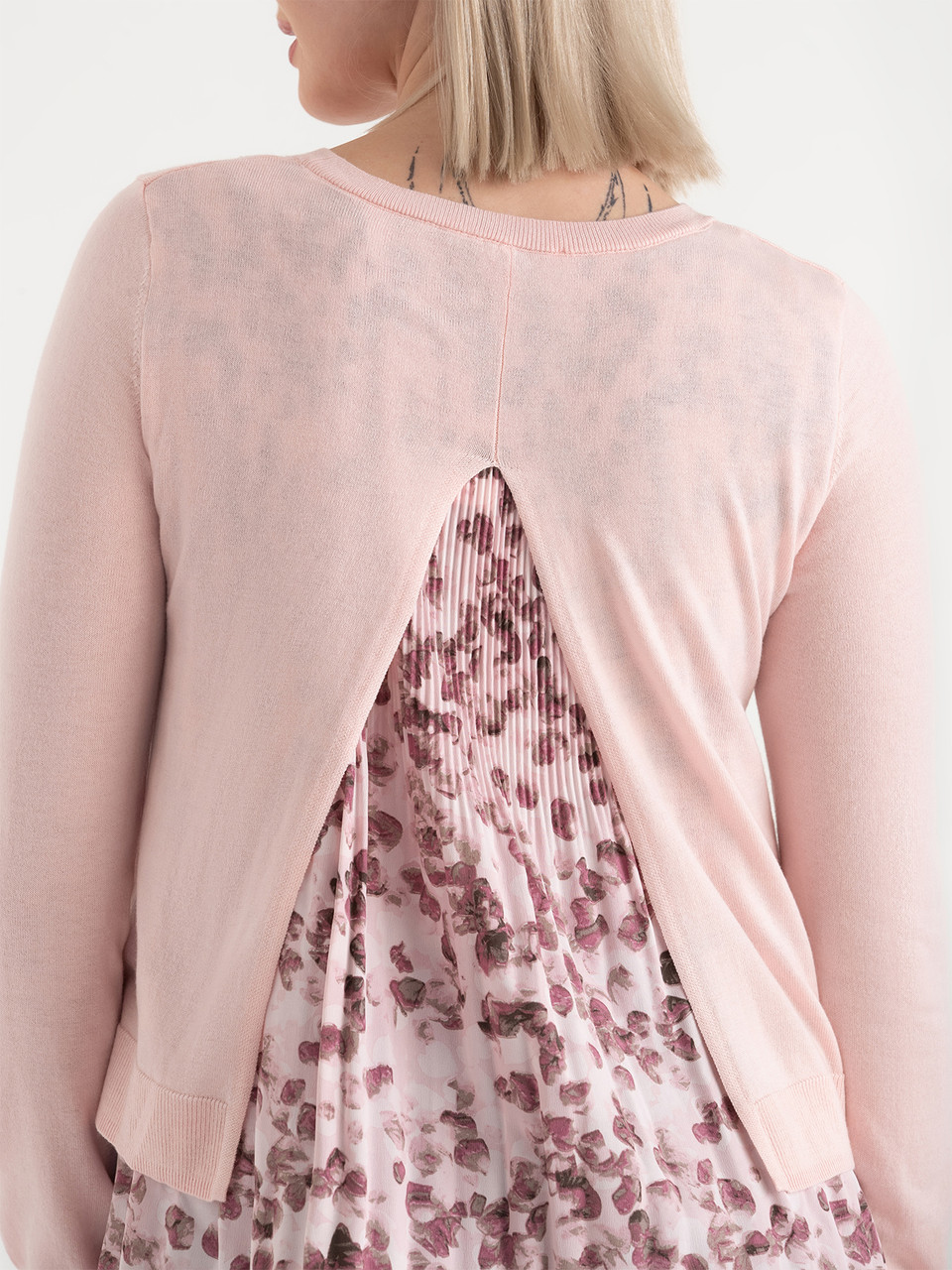 Fooler Sweater Floral Barely Pink