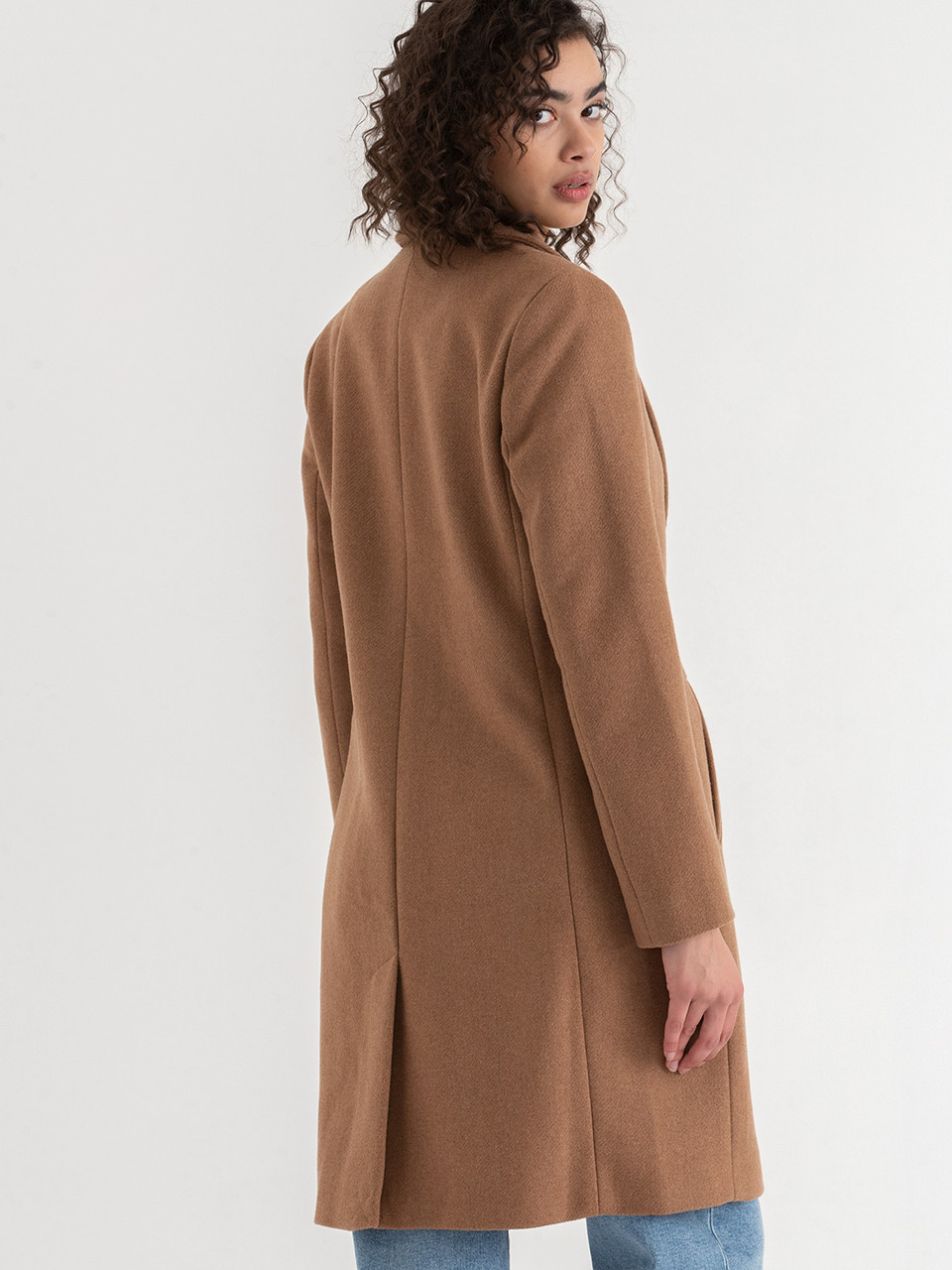 Camel Kennedy Classic Wool Coat