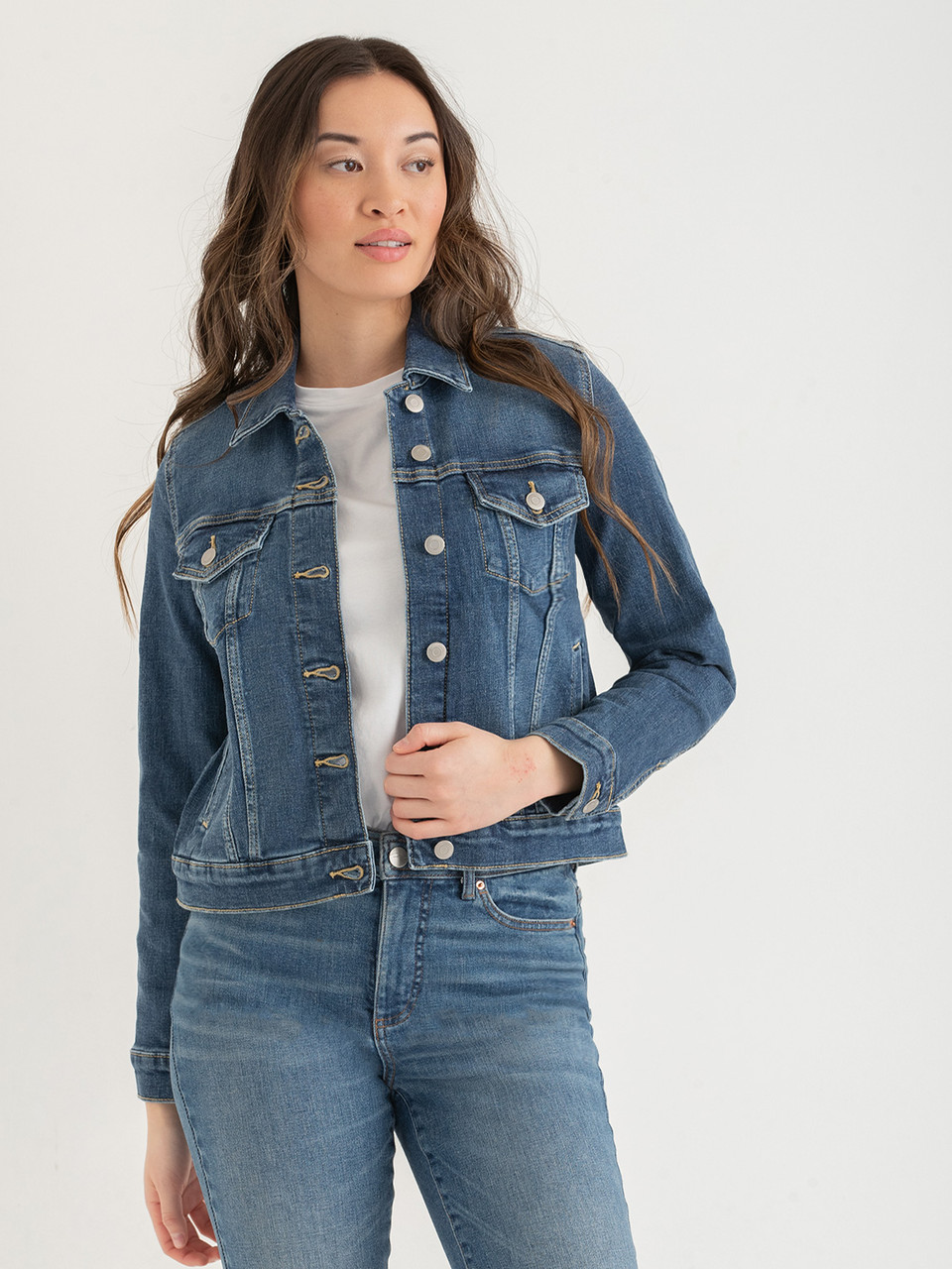 Denim Jacket in Mid Wash