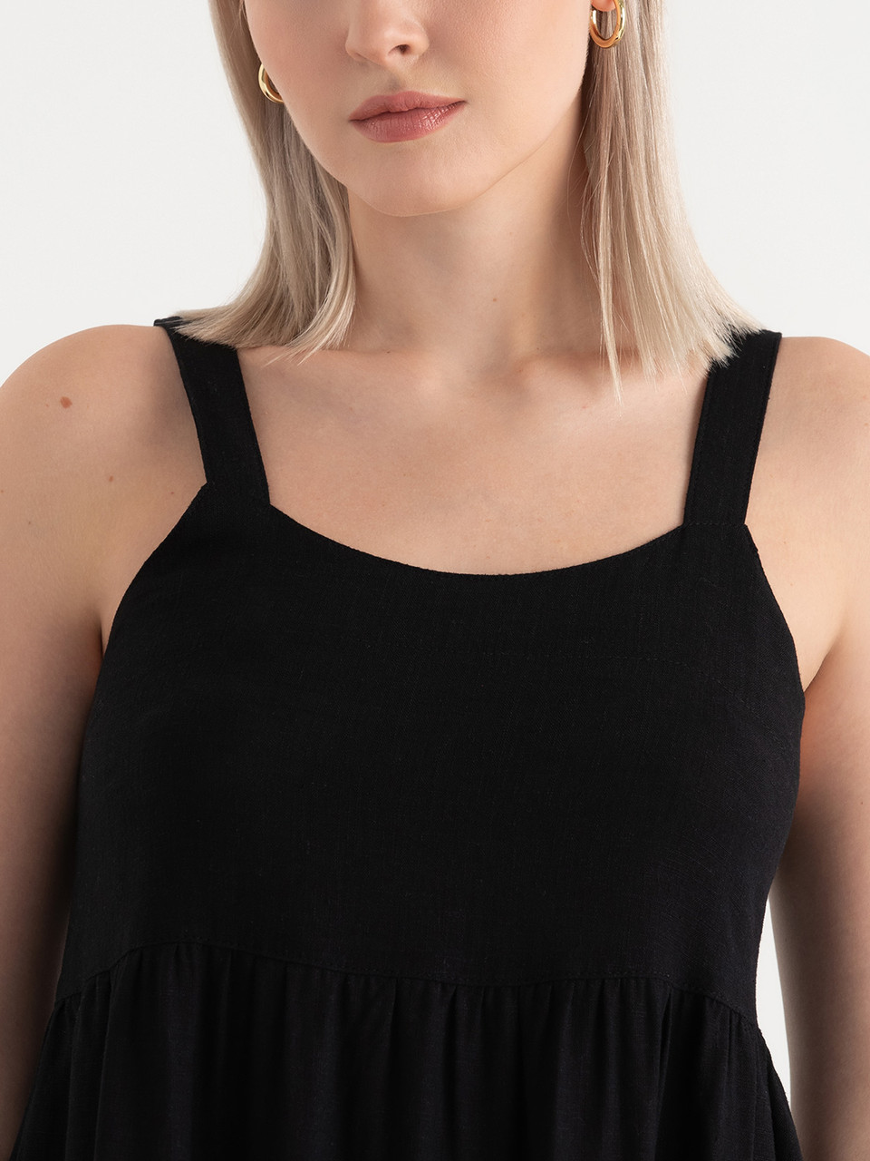 Maxi Tank Dress in Black