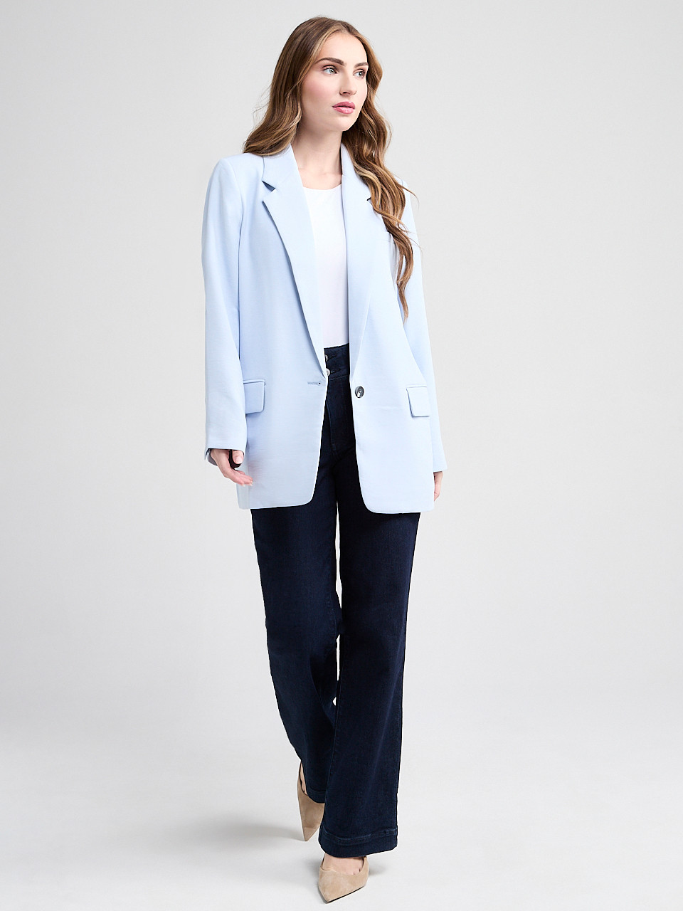 Relaxed Blazer in Kentucky Blue
