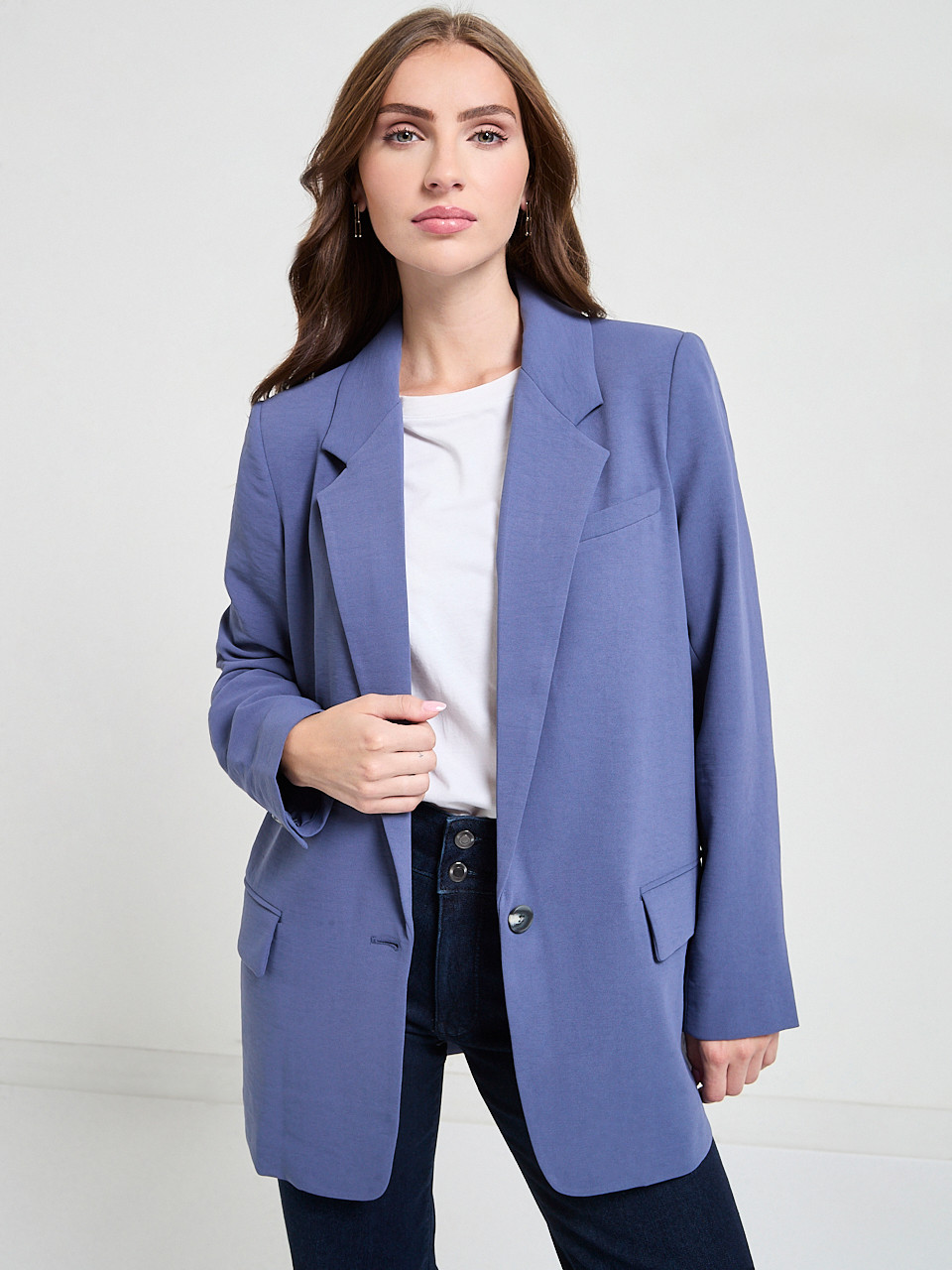 Relaxed Blazer Crown Blue