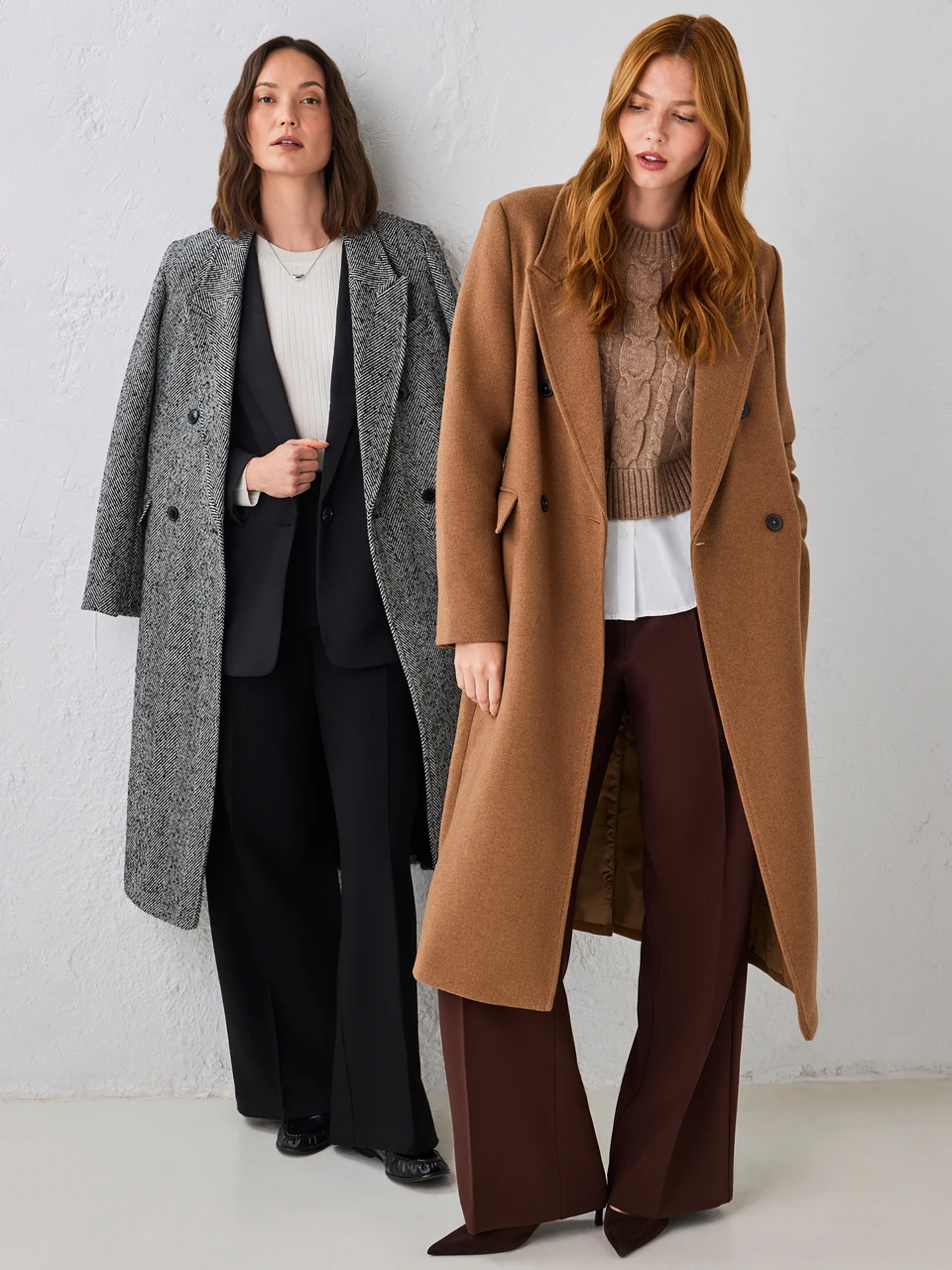 Connie Long Wool-Blend Coat