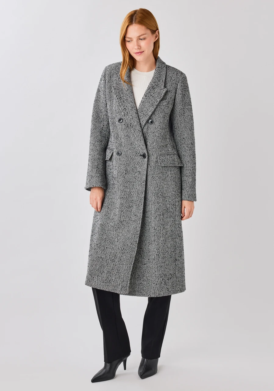 Connie Wool-Blend Long Coat