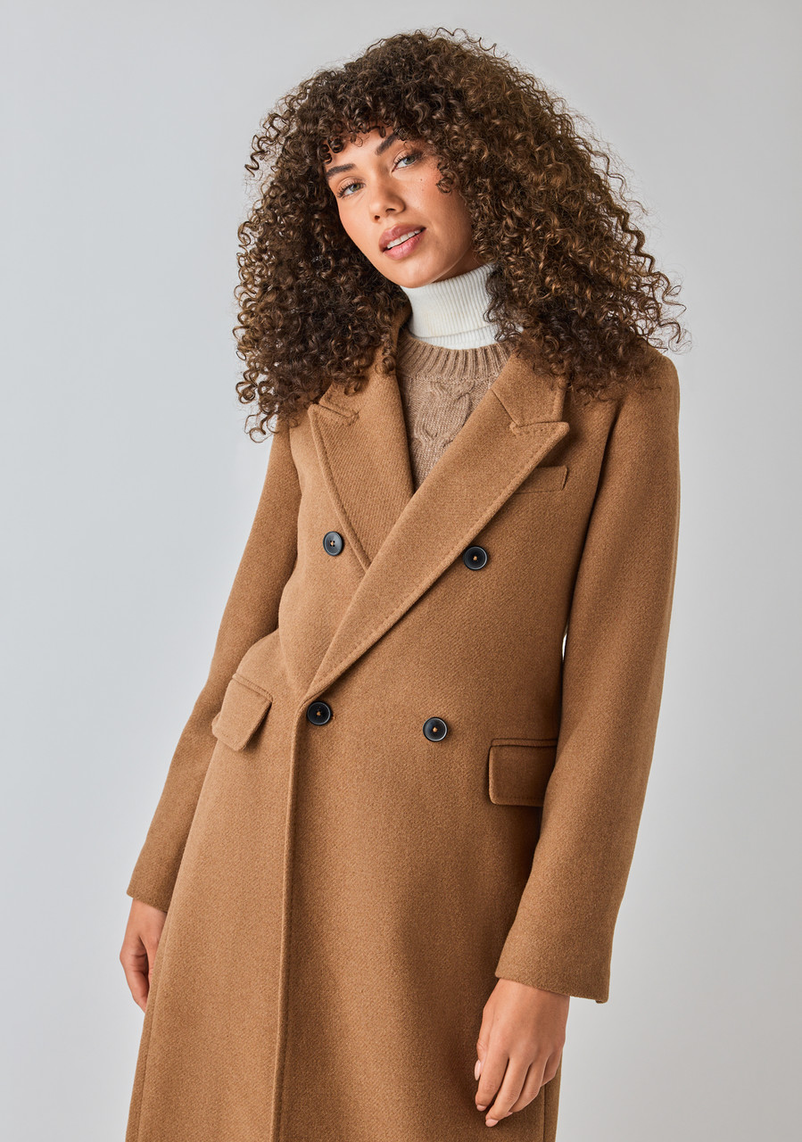Cornier コルニエ　PAPER WOOL DOUBLE LONGCOAT Connie Long Wool-Blend Coat | Ricki's