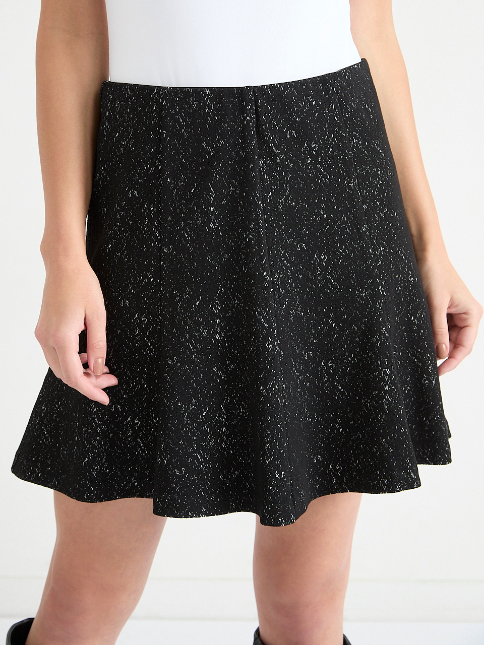 Flared Textured Mini Skirt | Ricki's