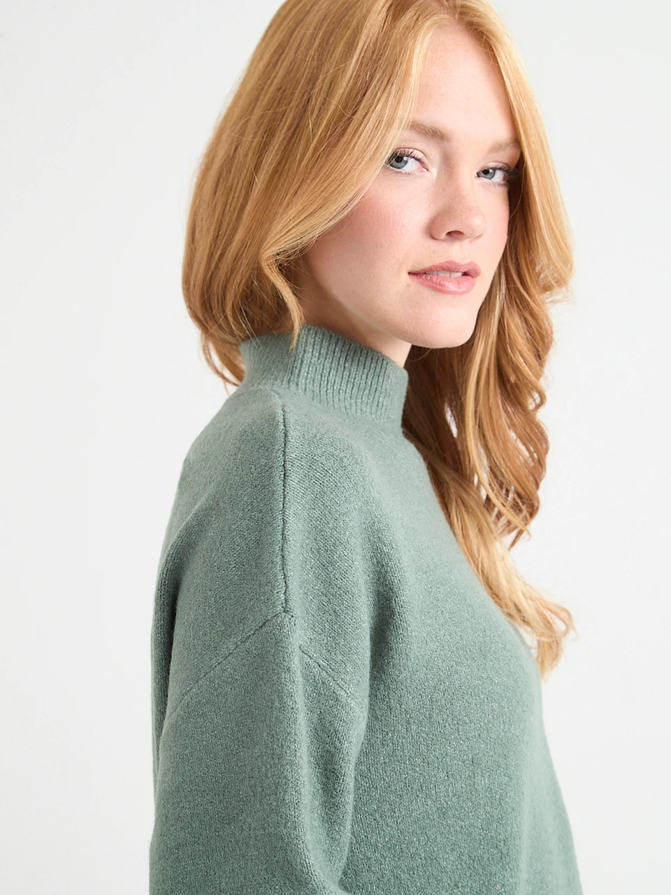 Cloud Mock Neck Sweater
