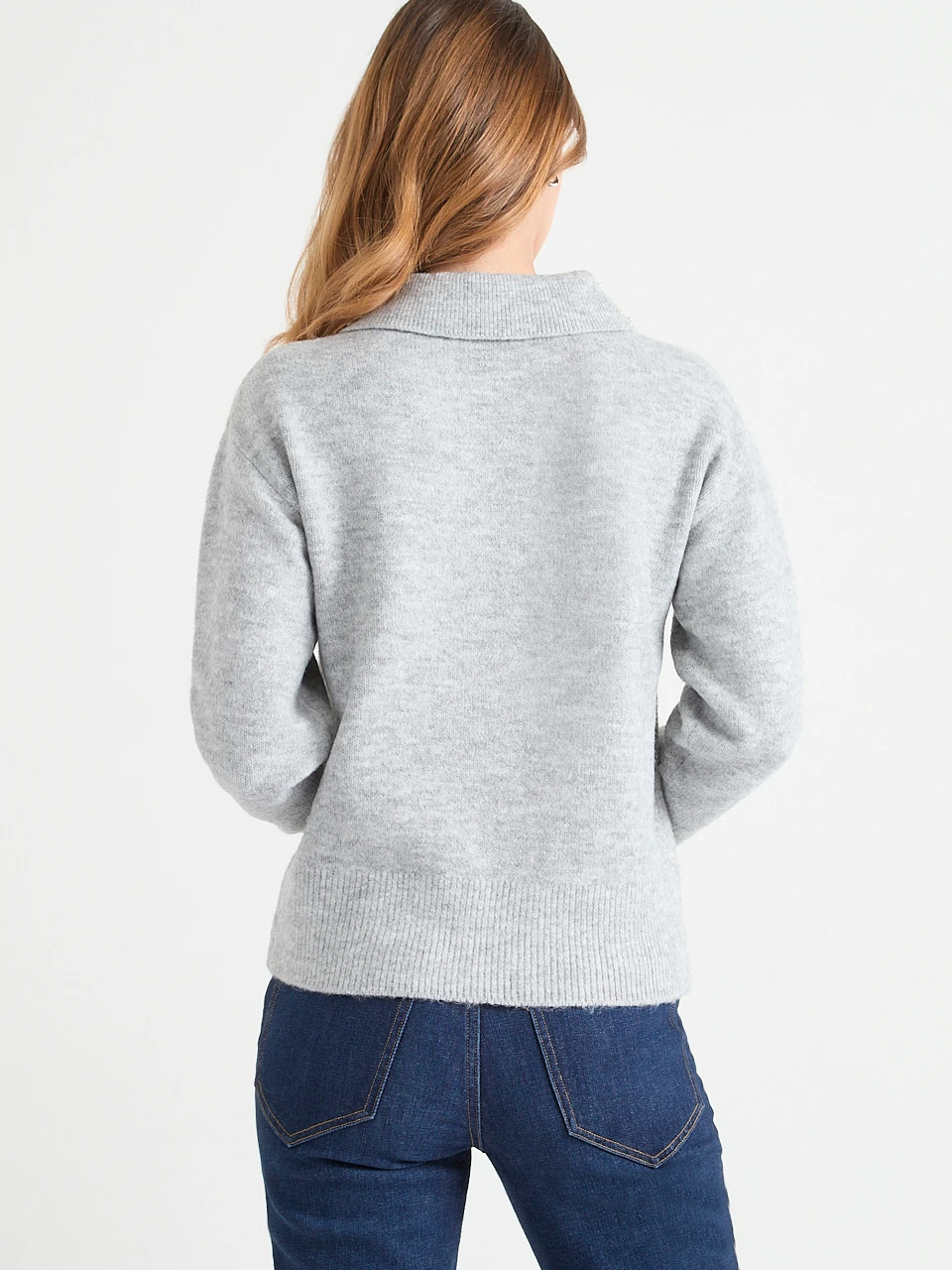Pearl Collar Sweater