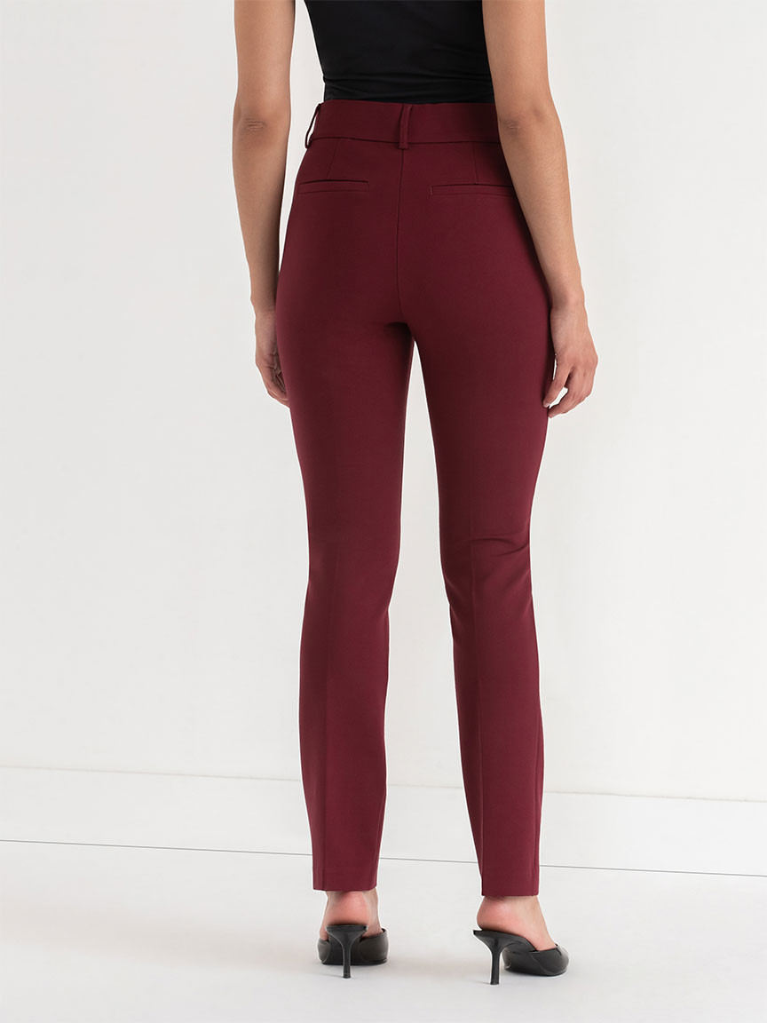 Spencer Straight Leg Pant  Luxe Ponte Zinfandel
