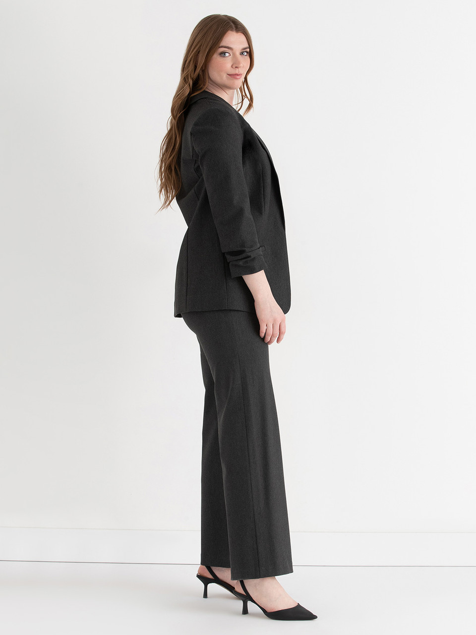Luxe Manchester Relaxed Blazer in Charcoal