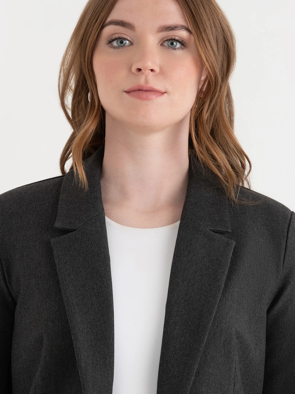 Luxe Manchester Relaxed Blazer in Charcoal