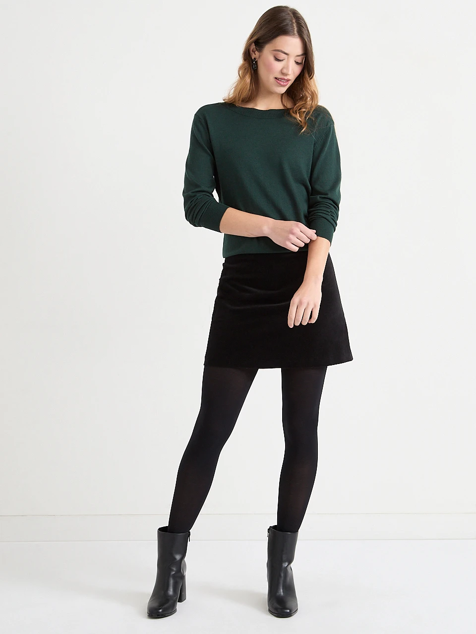 Cashmere Blend Boatneck Sweater