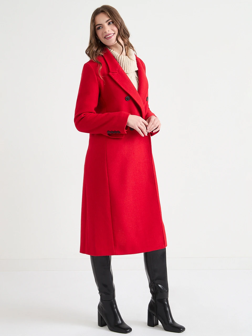 Connie Double Breasted Long Coat