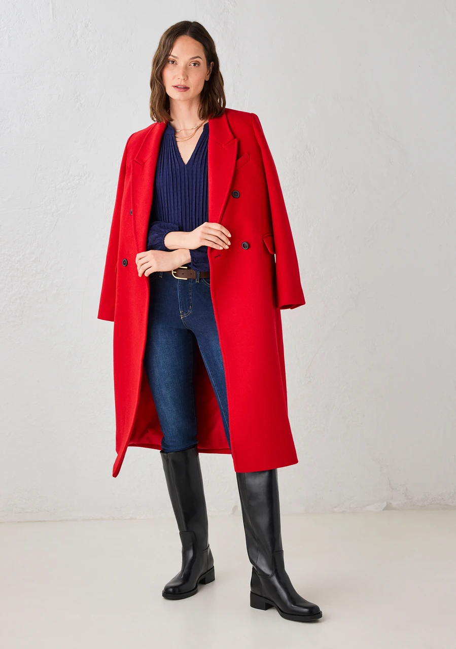 Connie Double Breasted Long Coat