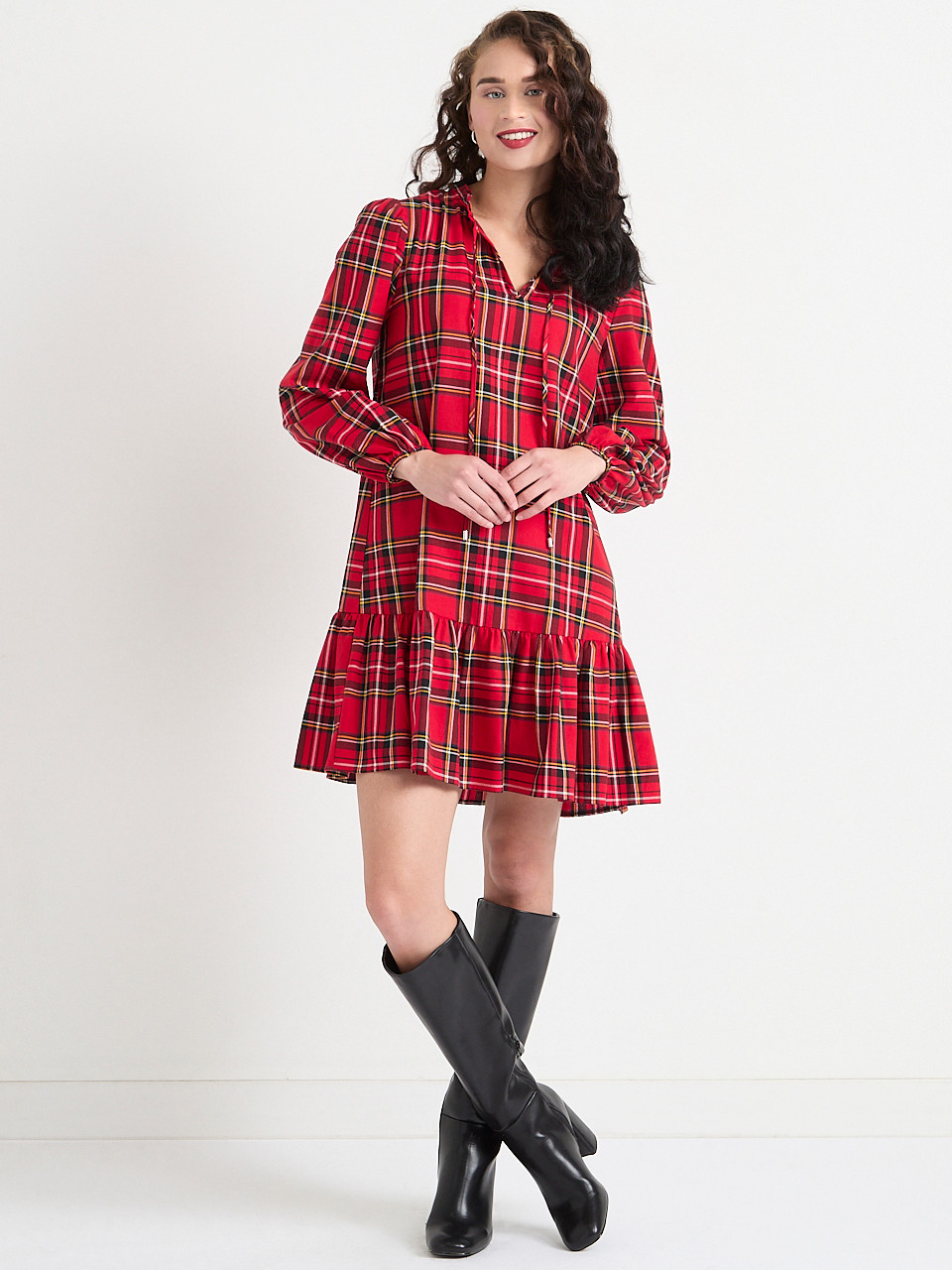 Flounce Mini Dress